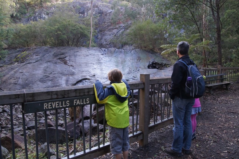 The Revells Falls waterfall only runs when the lake is too full of water (which, at the moment, it is not).