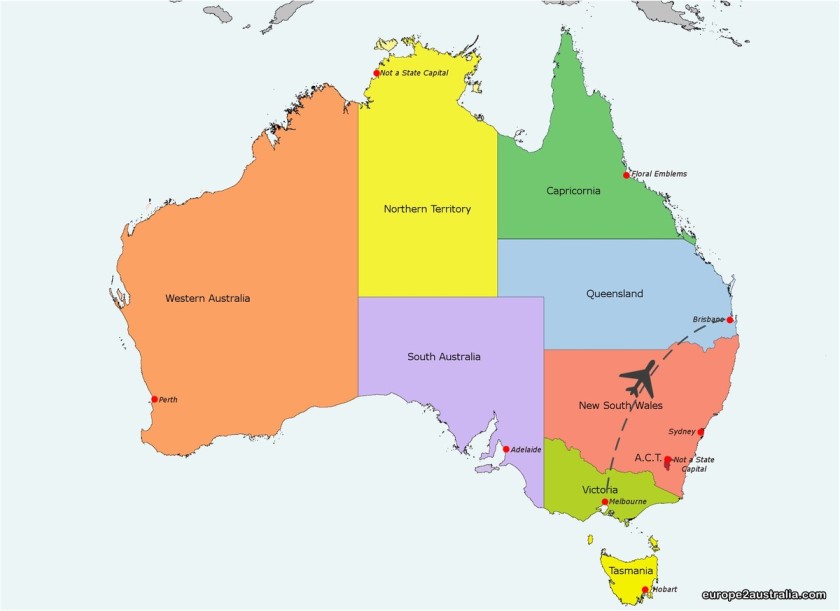 Map Melbourne - Australia