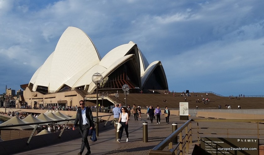 Probably Sydney's most famous building: the opera house.