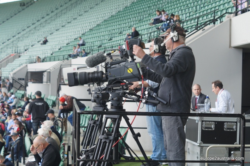 The TV camera's were out in force.