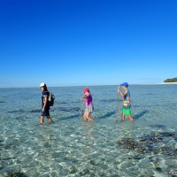 Walking on the Great Barrier Reef